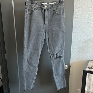 Black/Gray Distressed Jeans